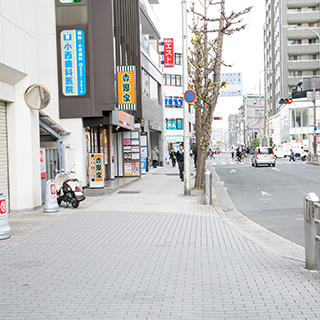 吉野家から交差点へ